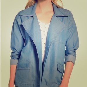 Caslon chambray utility jacket